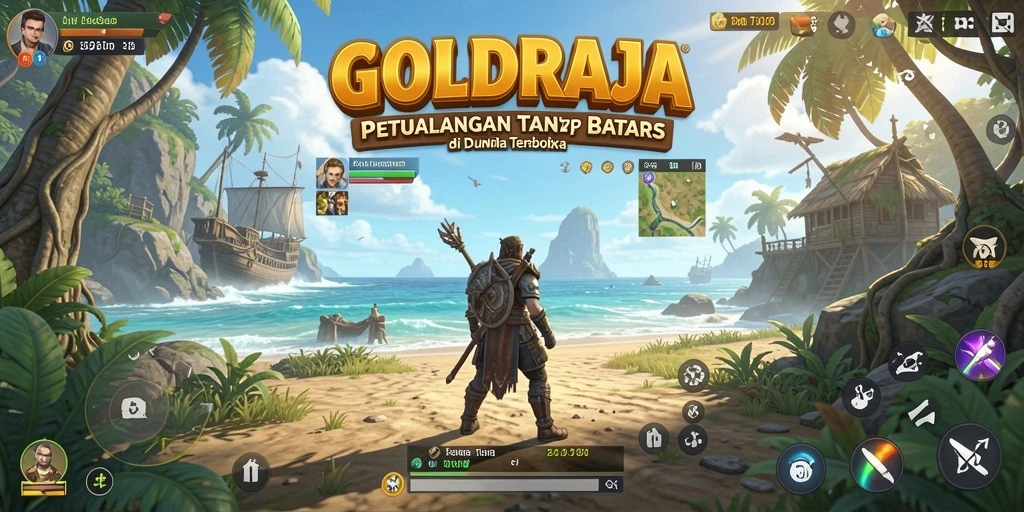 GOLDRAJA menampilkan gameplay Open World yang menakjubkan dan interaktif.