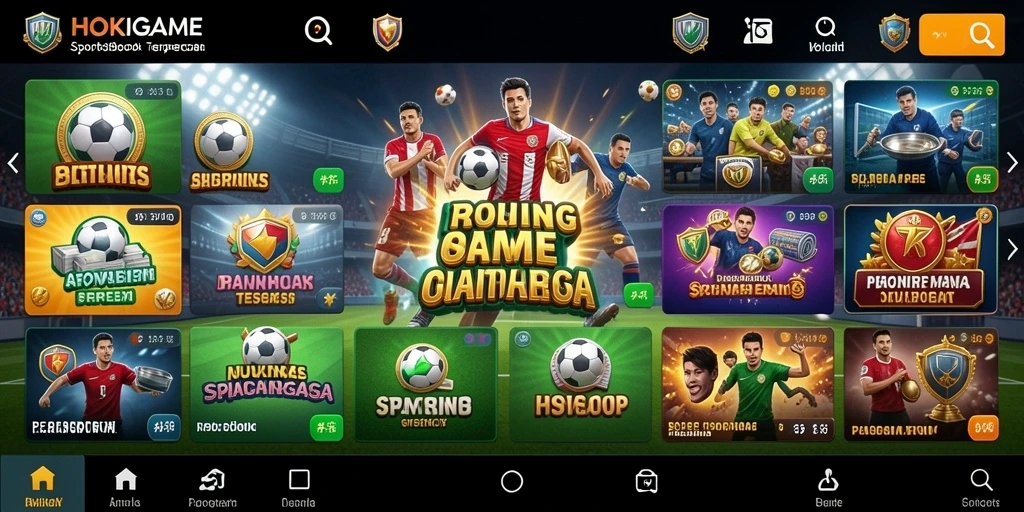Tampilan menarik dari HOKIGAME saat melakukan taruhan olahraga.