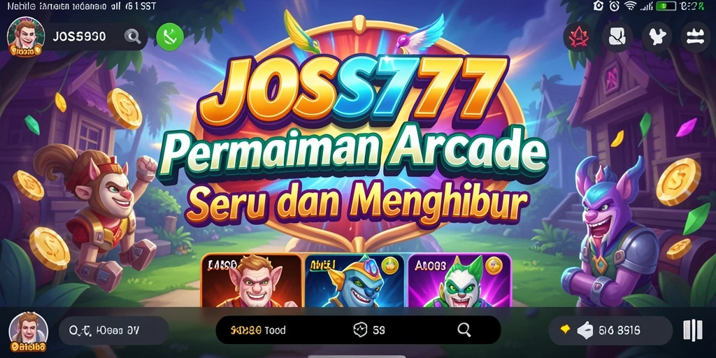 Gameplay JOSS777 yang seru dan penuh tantangan di layar.
