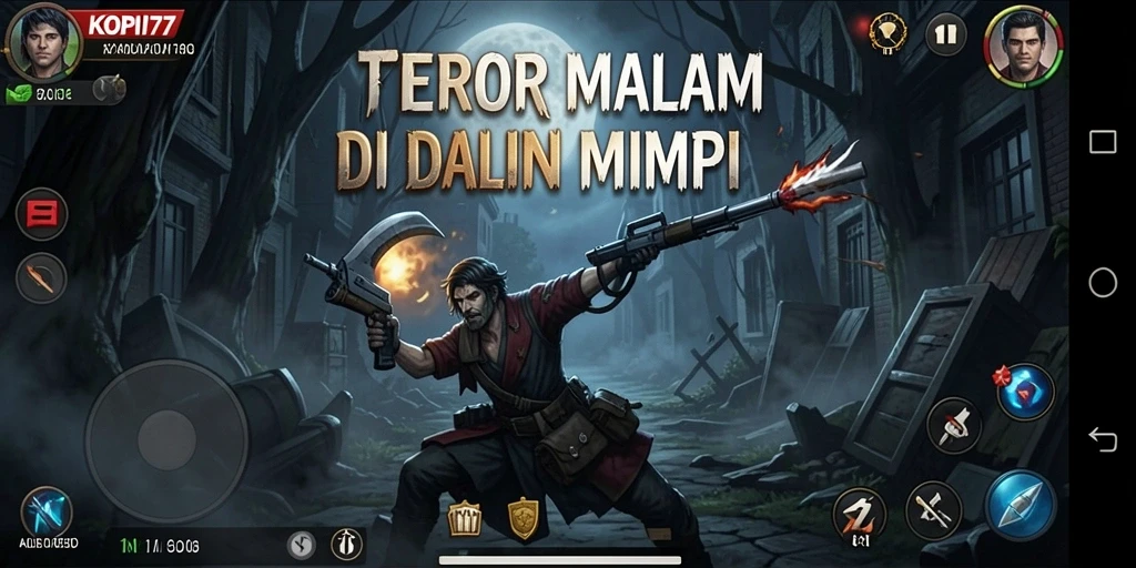 Screenshot gameplay KOPI77 menampilkan suasana Horror yang mencekam dan menegangkan.