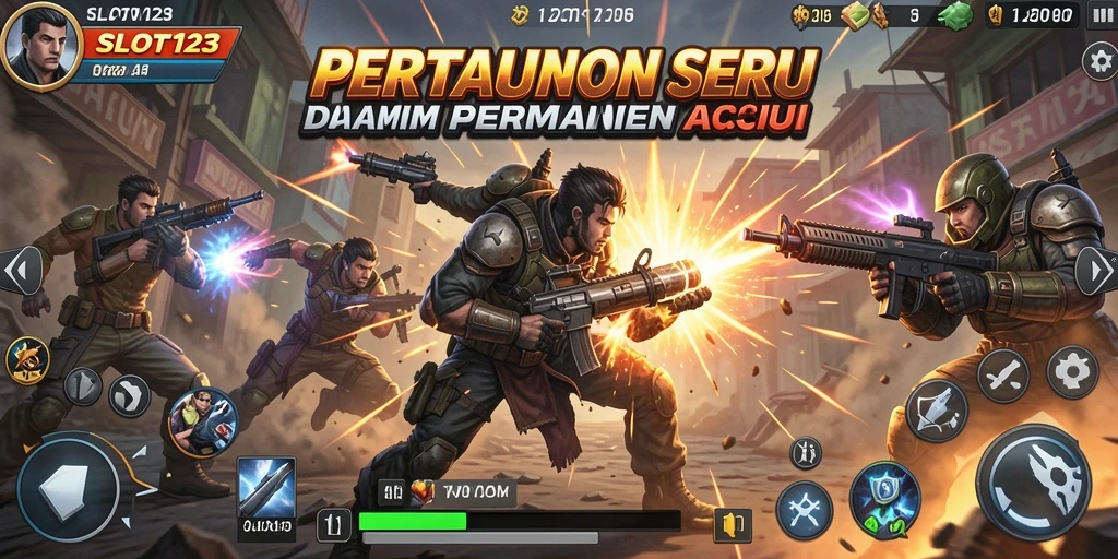 Tangkapan layar gameplay SLOT123 yang mendebarkan dan penuh aksi.