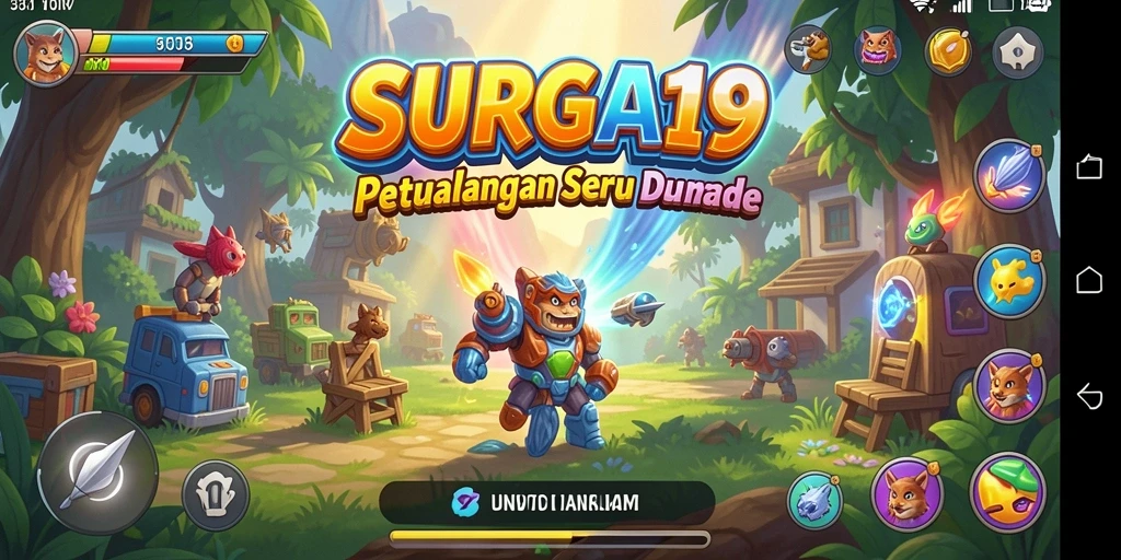 Tangkapan layar utama SURGA19 menampilkan aksi gameplay seru.