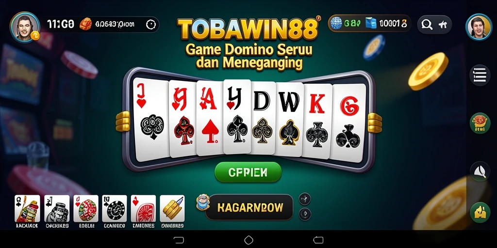 Gameplay seru TOBAWIN88 dengan domino yang menarik.