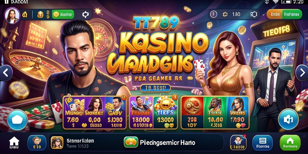 Tampilan screenshot utama TT789 menunjukkan keseruan suasana permainan Kasino.
