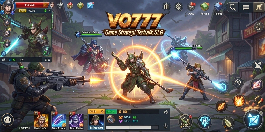 Tampilan gameplay menegangkan dari VO777 dengan pertempuran strategis.