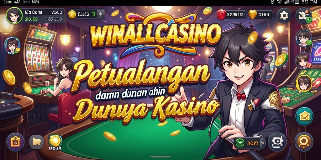 Tampilan menawan dari gameplay WINALLCASINO yang penuh karakter anime.